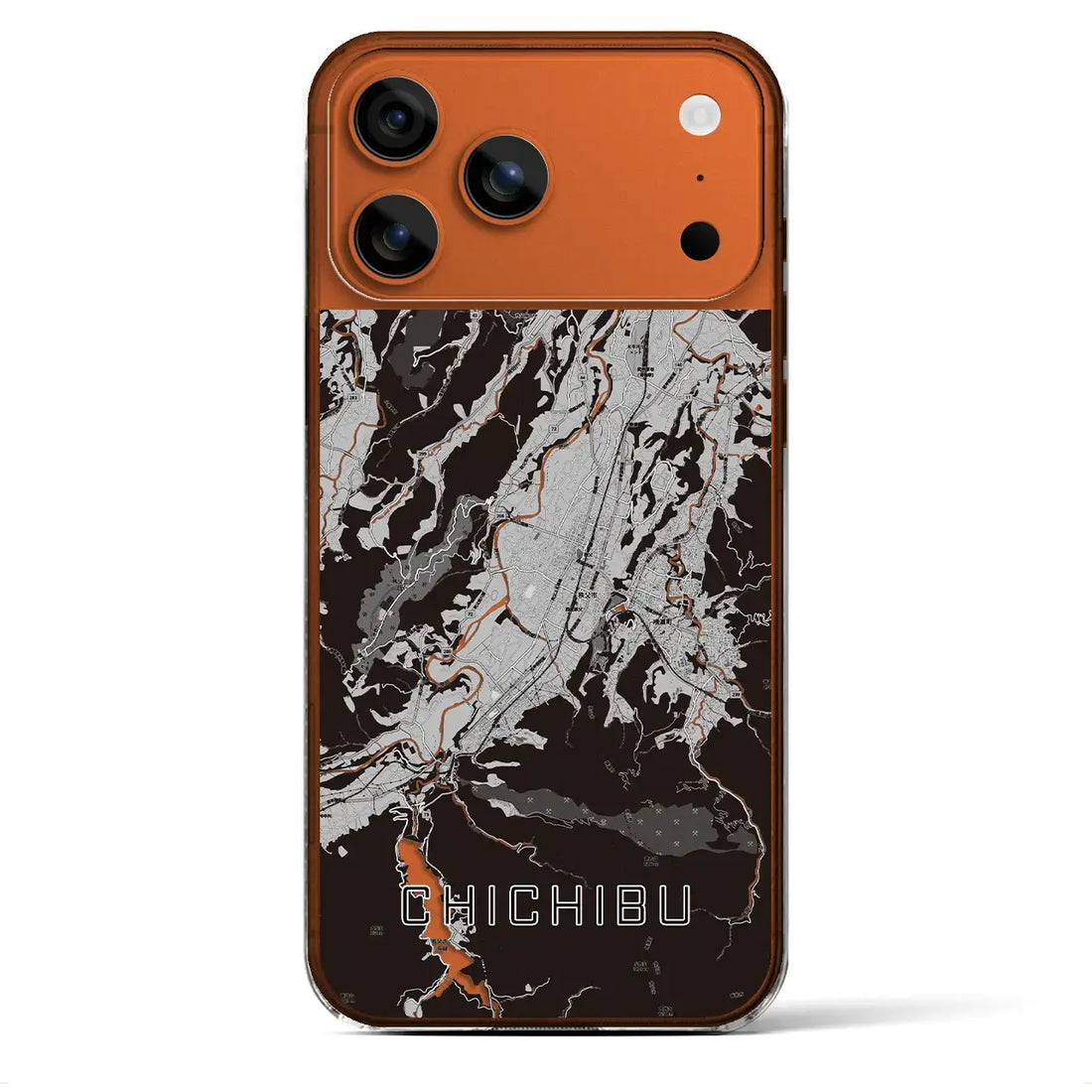 【秩父(埼玉県)】地図柄iPhoneケース(クリアタイプ)