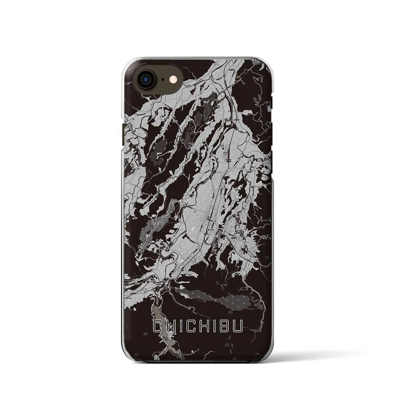【秩父(埼玉県)】地図柄iPhoneケース(クリアタイプ)