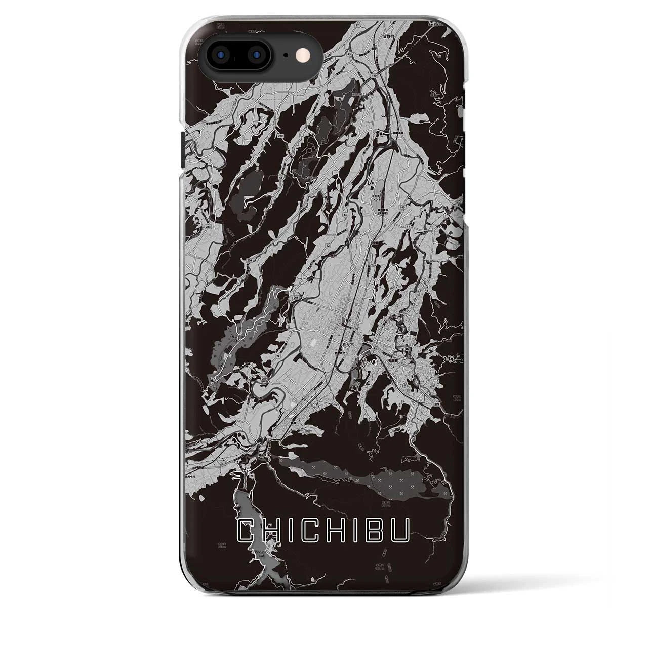 【秩父(埼玉県)】地図柄iPhoneケース(クリアタイプ)