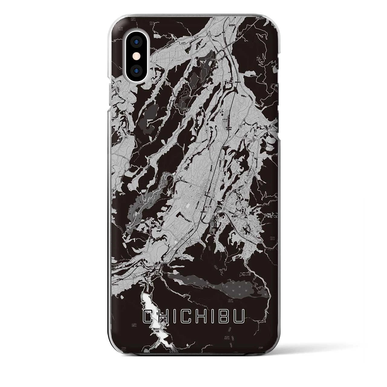 【秩父(埼玉県)】地図柄iPhoneケース(クリアタイプ)