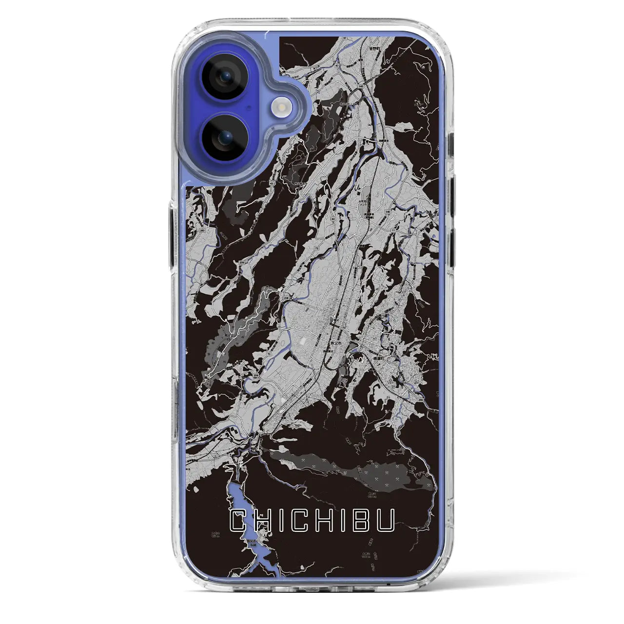 【秩父(埼玉県)】地図柄iPhoneケース(MagSafeタイプ)
