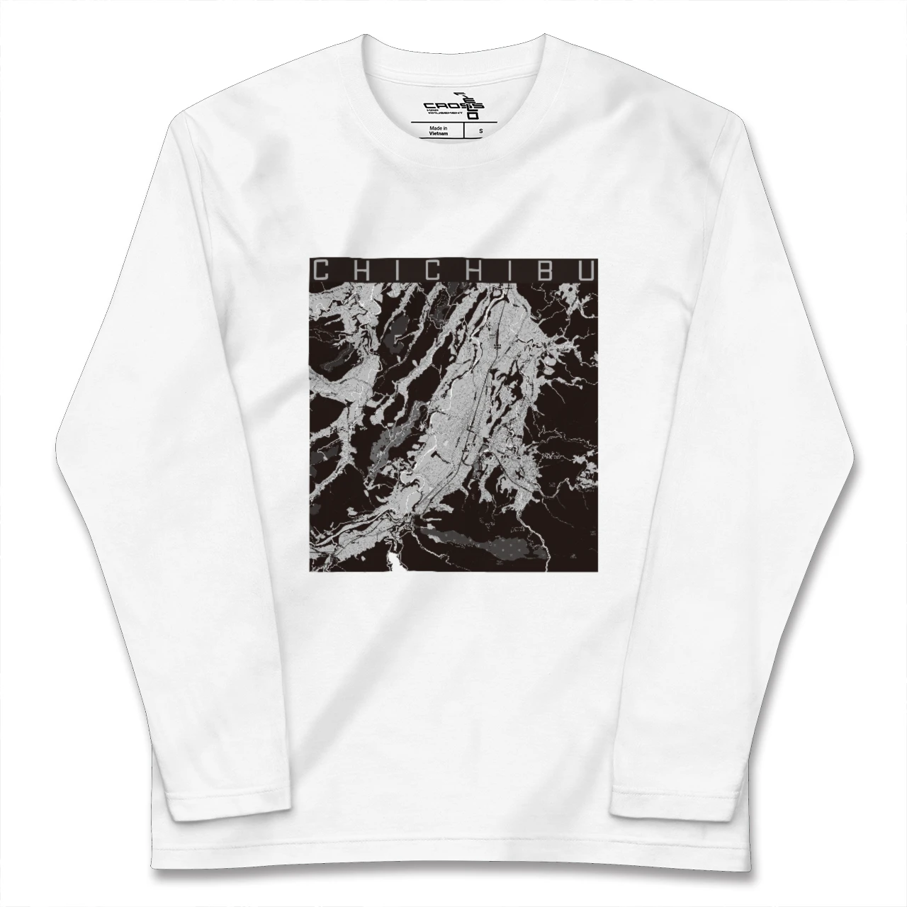 【秩父(埼玉県)】地図柄ロングスリーブTシャツ