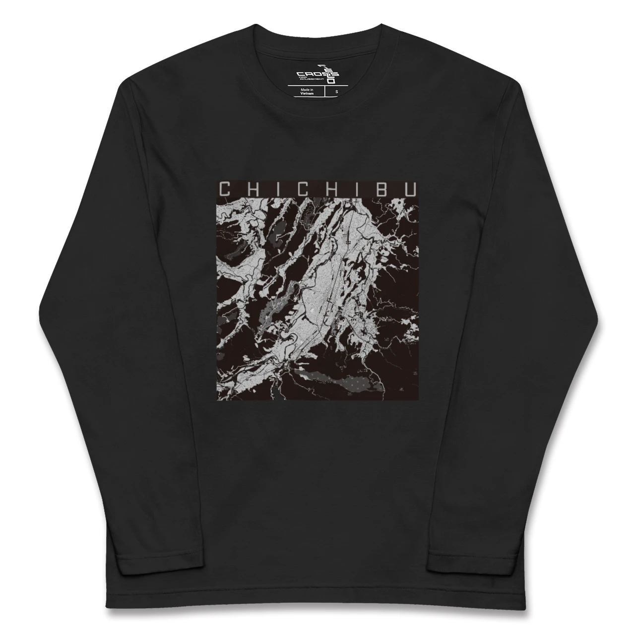 【秩父(埼玉県)】地図柄ロングスリーブTシャツ