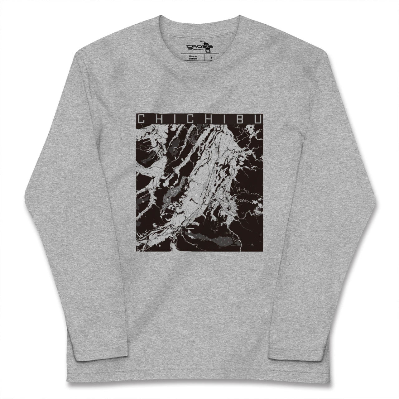 【秩父(埼玉県)】地図柄ロングスリーブTシャツ