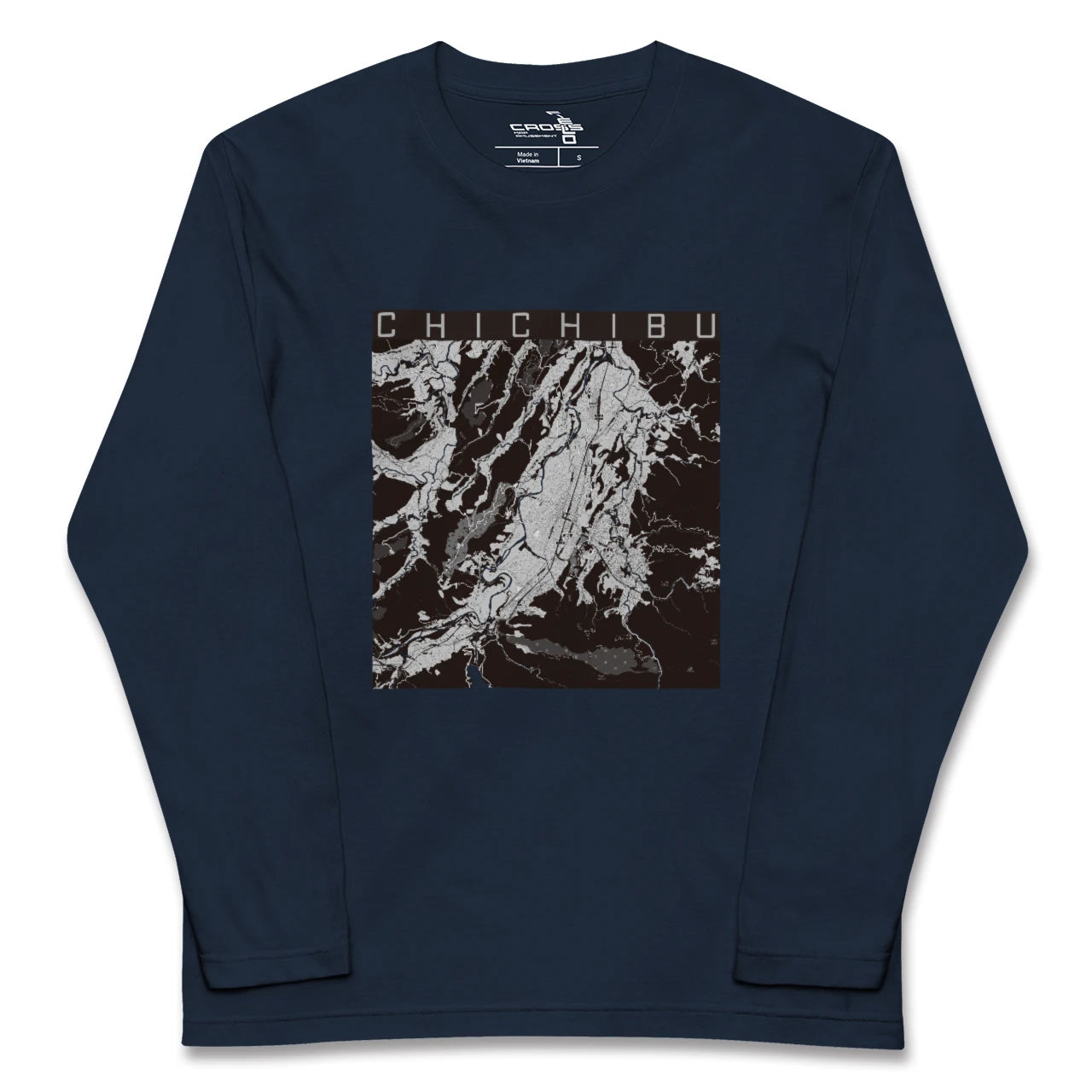 【秩父(埼玉県)】地図柄ロングスリーブTシャツ
