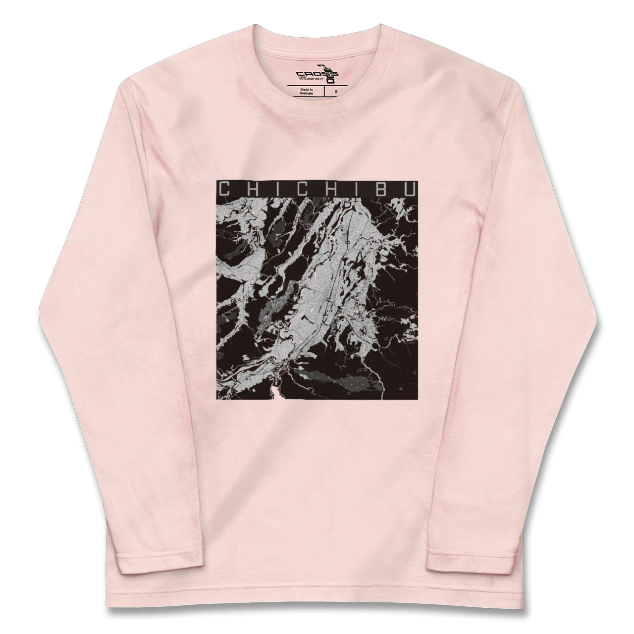 【秩父(埼玉県)】地図柄ロングスリーブTシャツ