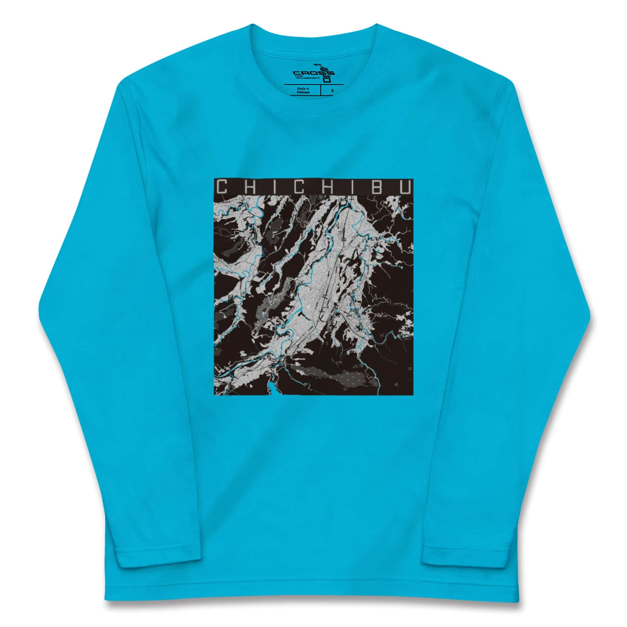 【秩父(埼玉県)】地図柄ロングスリーブTシャツ