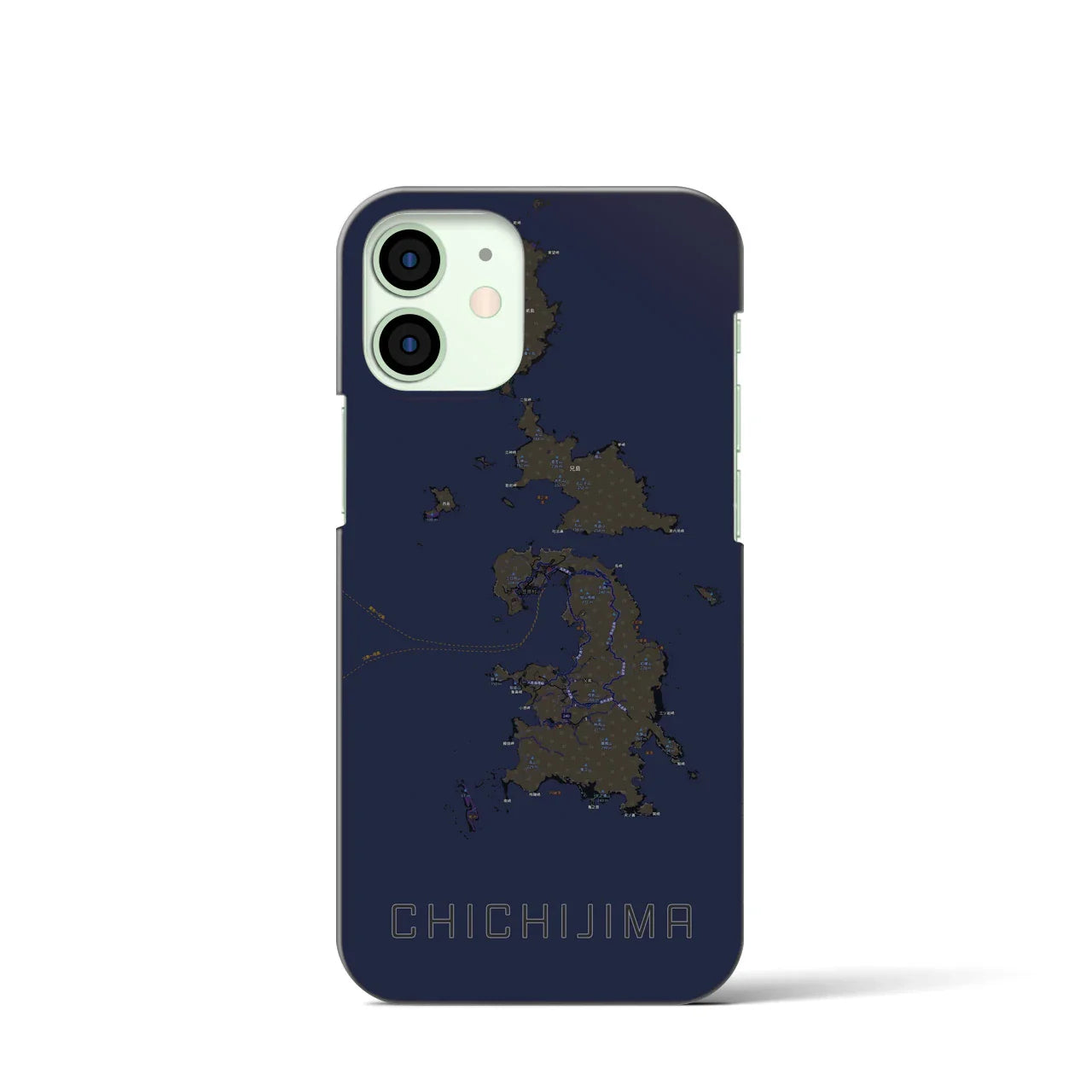 【父島(東京都)】地図柄iPhoneケース(バックカバータイプ)