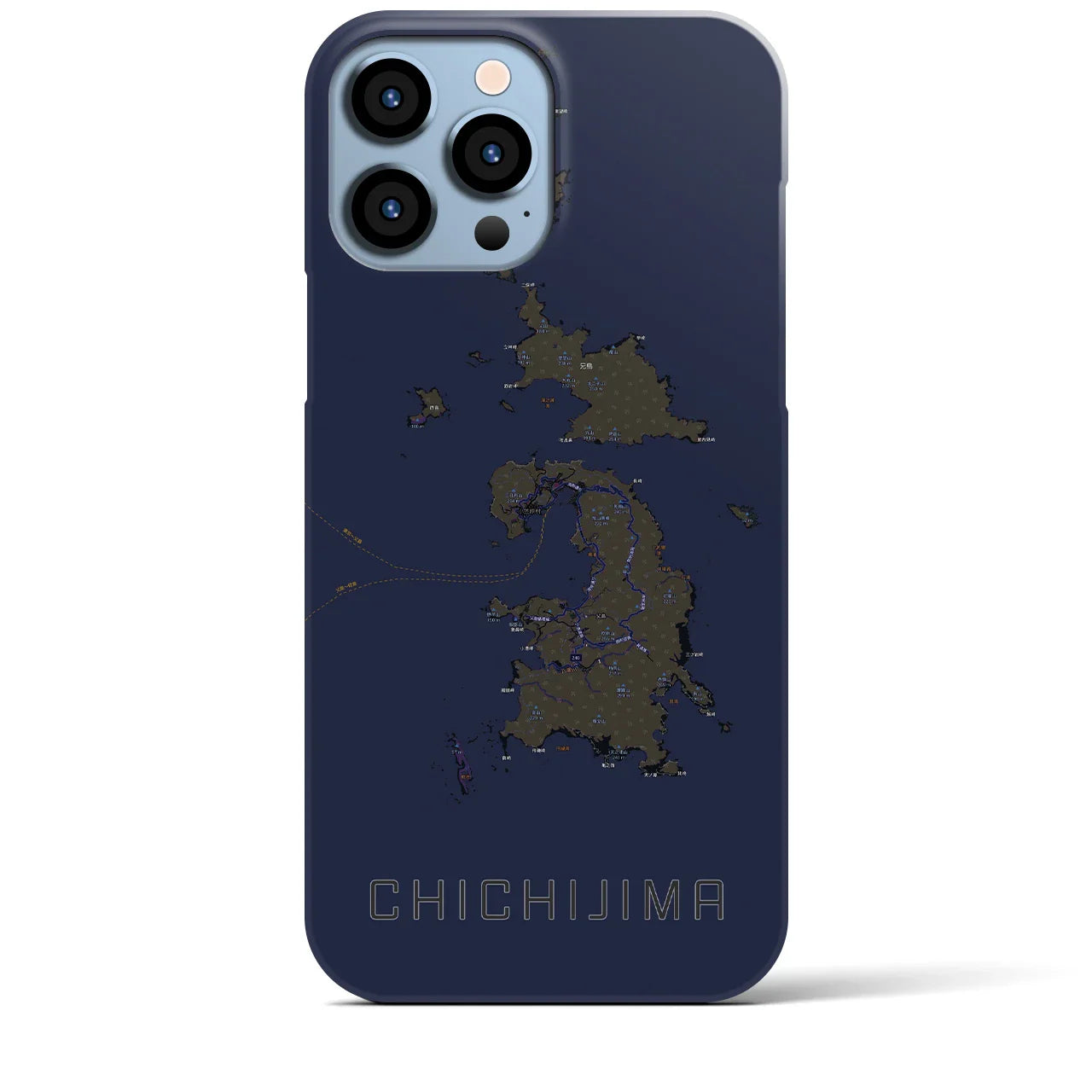【父島(東京都)】地図柄iPhoneケース(バックカバータイプ)