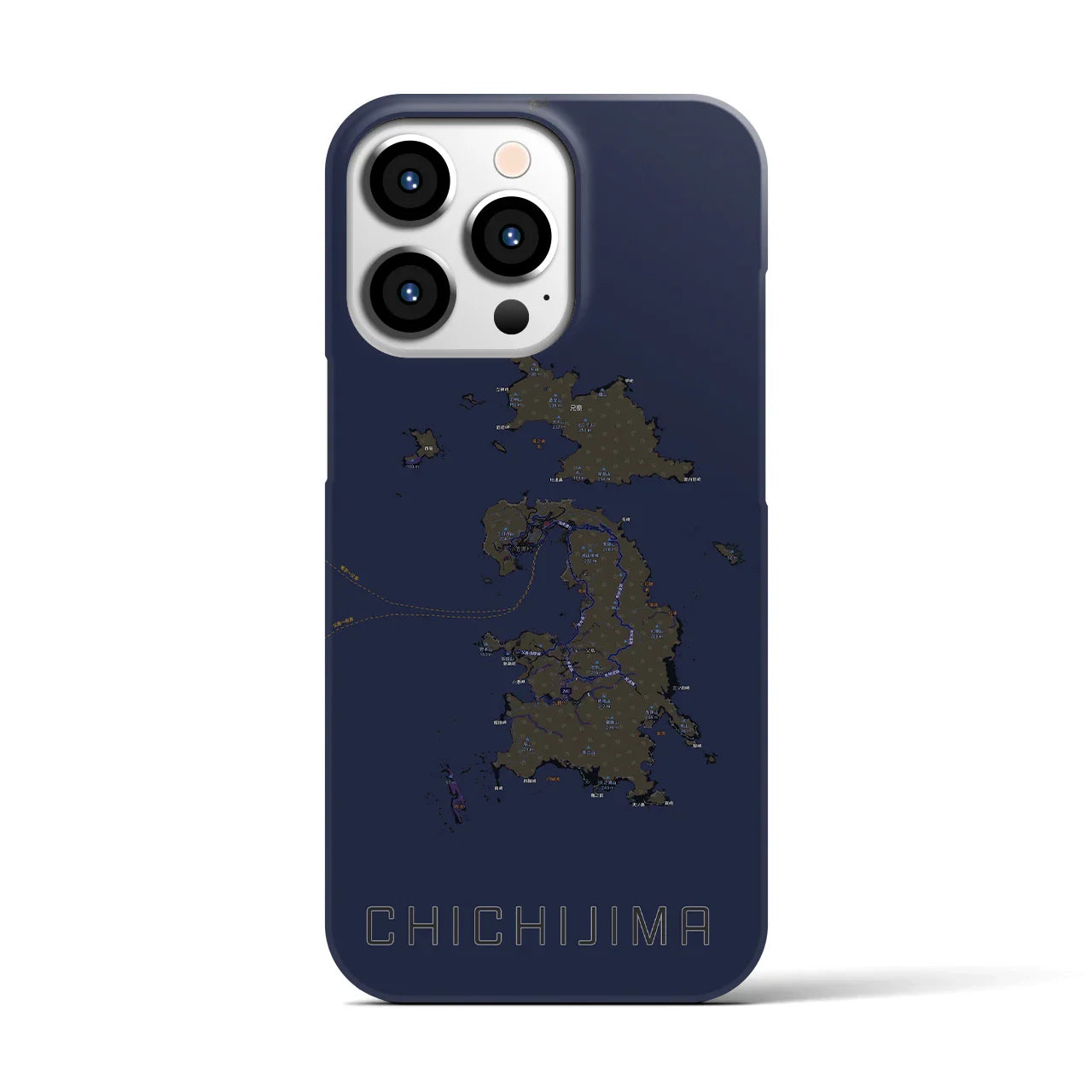 【父島(東京都)】地図柄iPhoneケース(バックカバータイプ)
