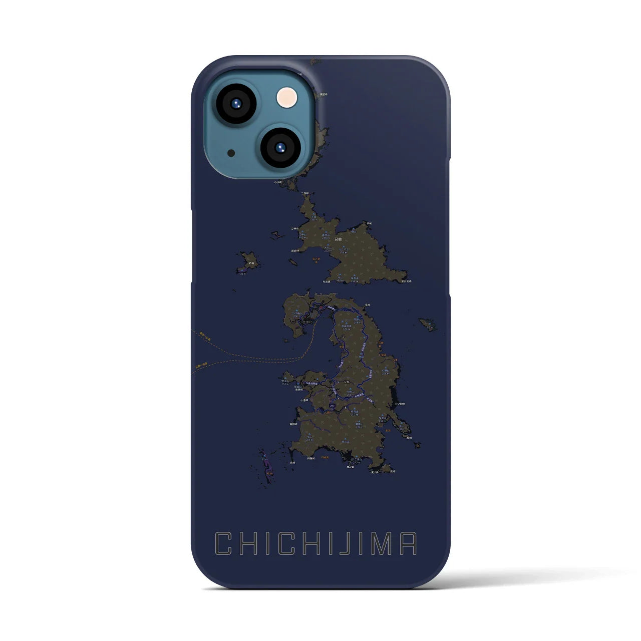 【父島(東京都)】地図柄iPhoneケース(バックカバータイプ)