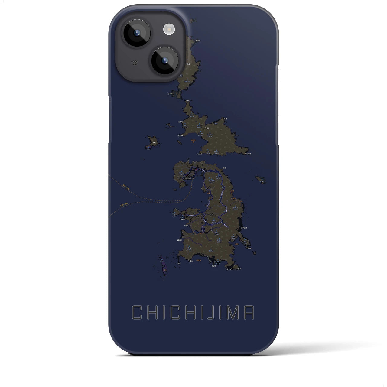 【父島(東京都)】地図柄iPhoneケース(バックカバータイプ)