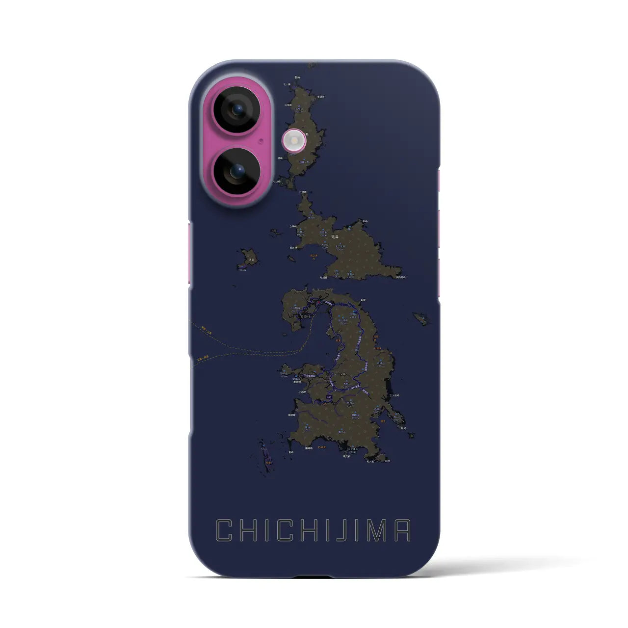 【父島(東京都)】地図柄iPhoneケース(バックカバータイプ)
