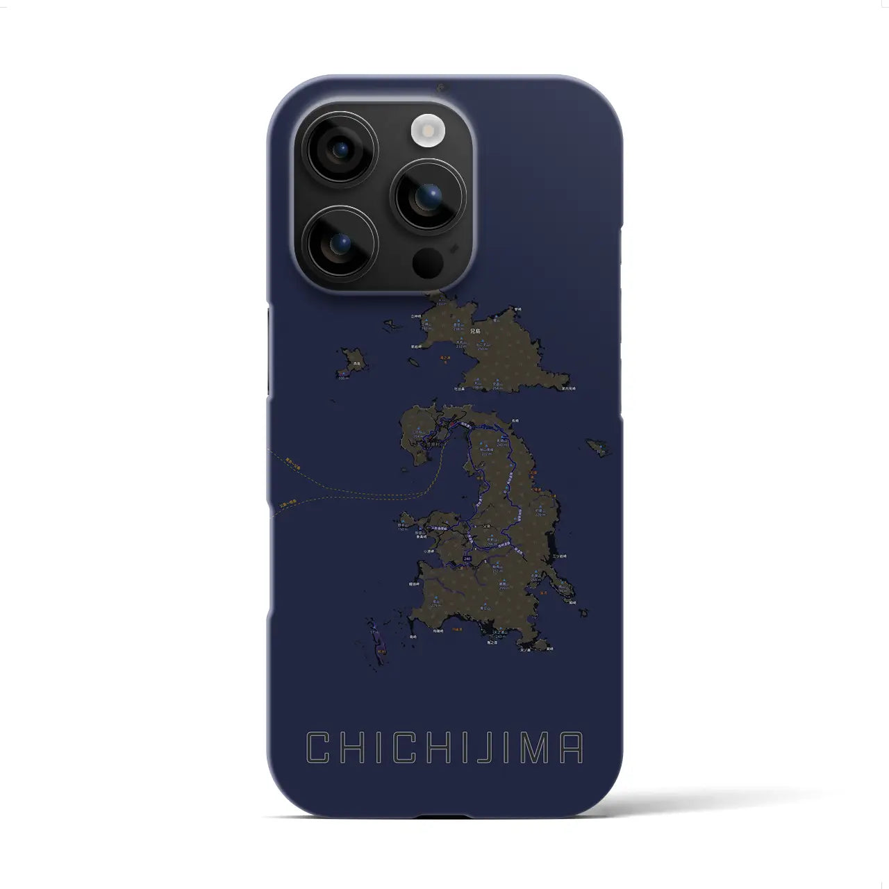 【父島(東京都)】地図柄iPhoneケース(バックカバータイプ)