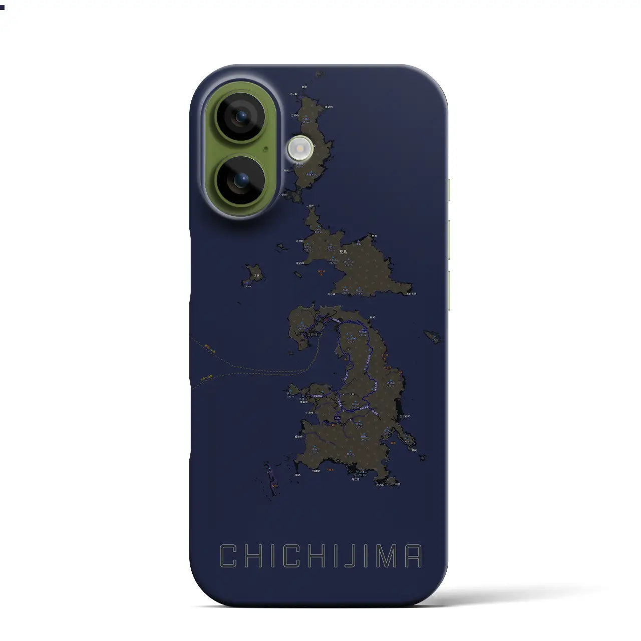 【父島(東京都)】地図柄iPhoneケース(バックカバータイプ)