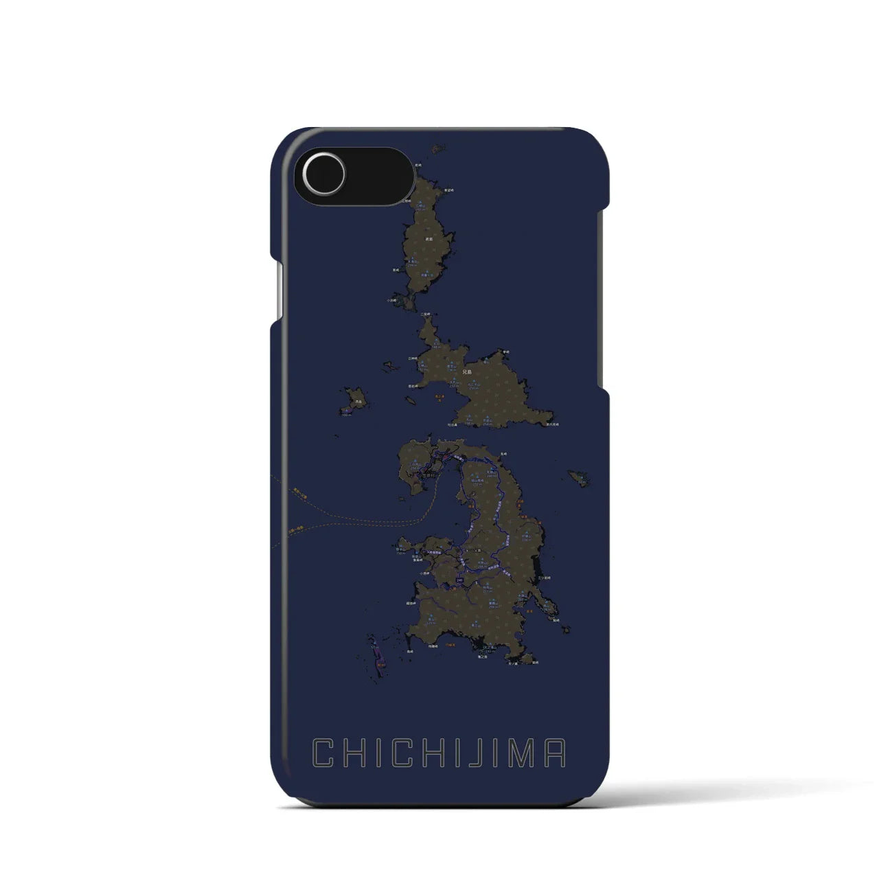 【父島(東京都)】地図柄iPhoneケース(バックカバータイプ)