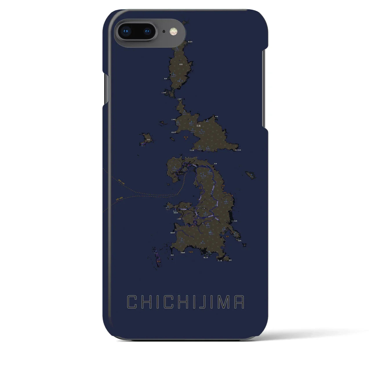 【父島(東京都)】地図柄iPhoneケース(バックカバータイプ)