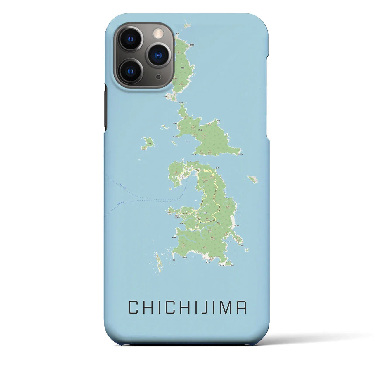 【父島(東京都)】地図柄iPhoneケース(バックカバータイプ)