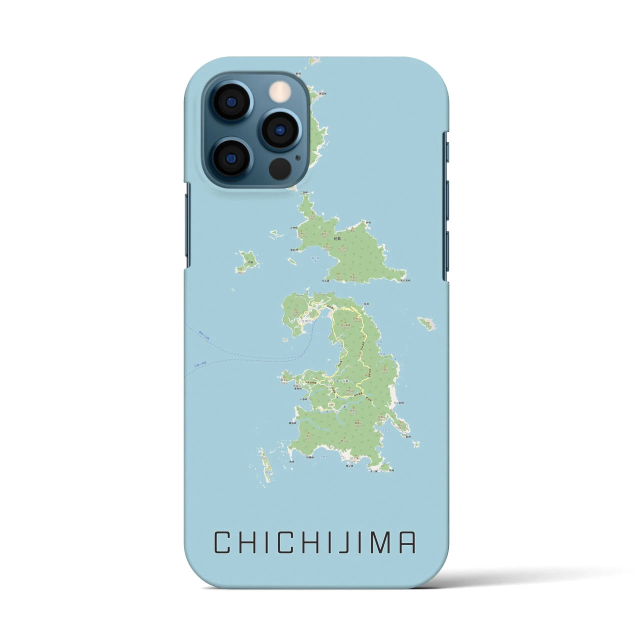 【父島(東京都)】地図柄iPhoneケース(バックカバータイプ)
