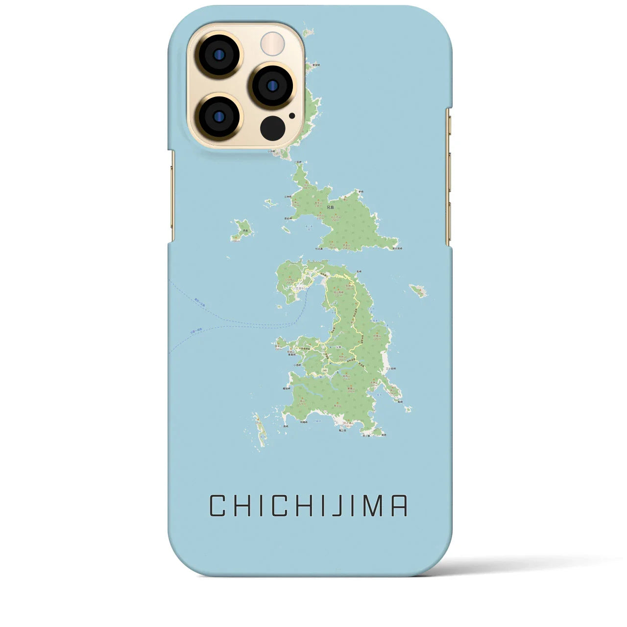【父島(東京都)】地図柄iPhoneケース(バックカバータイプ)