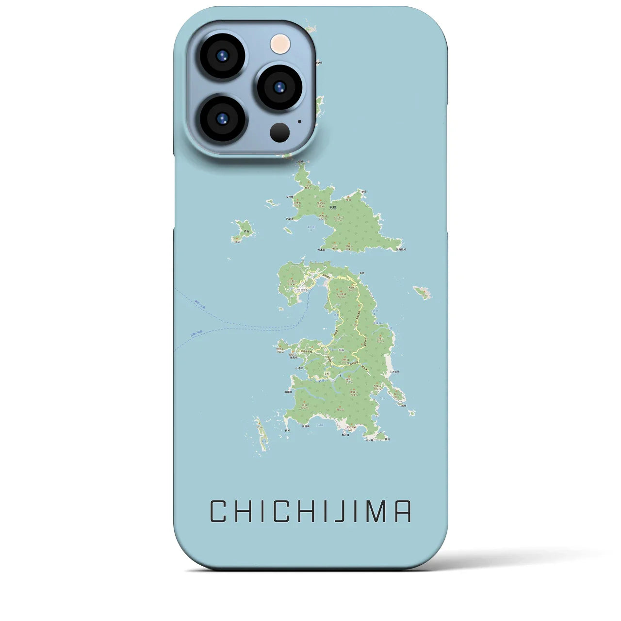 【父島(東京都)】地図柄iPhoneケース(バックカバータイプ)