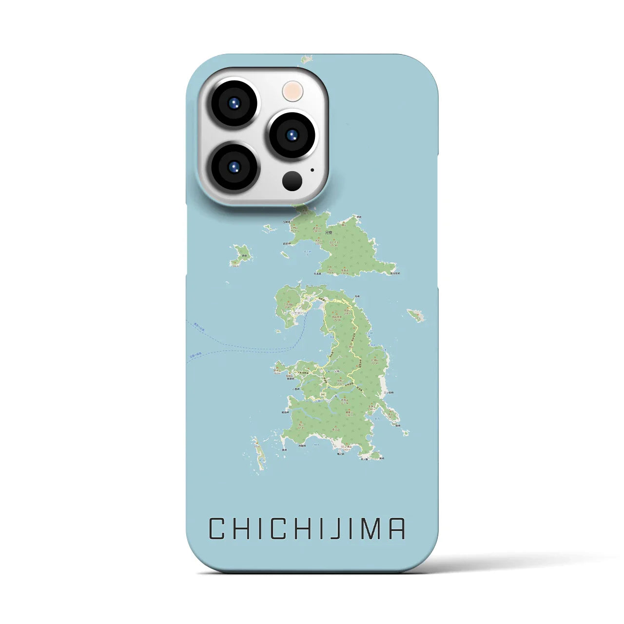 【父島(東京都)】地図柄iPhoneケース(バックカバータイプ)