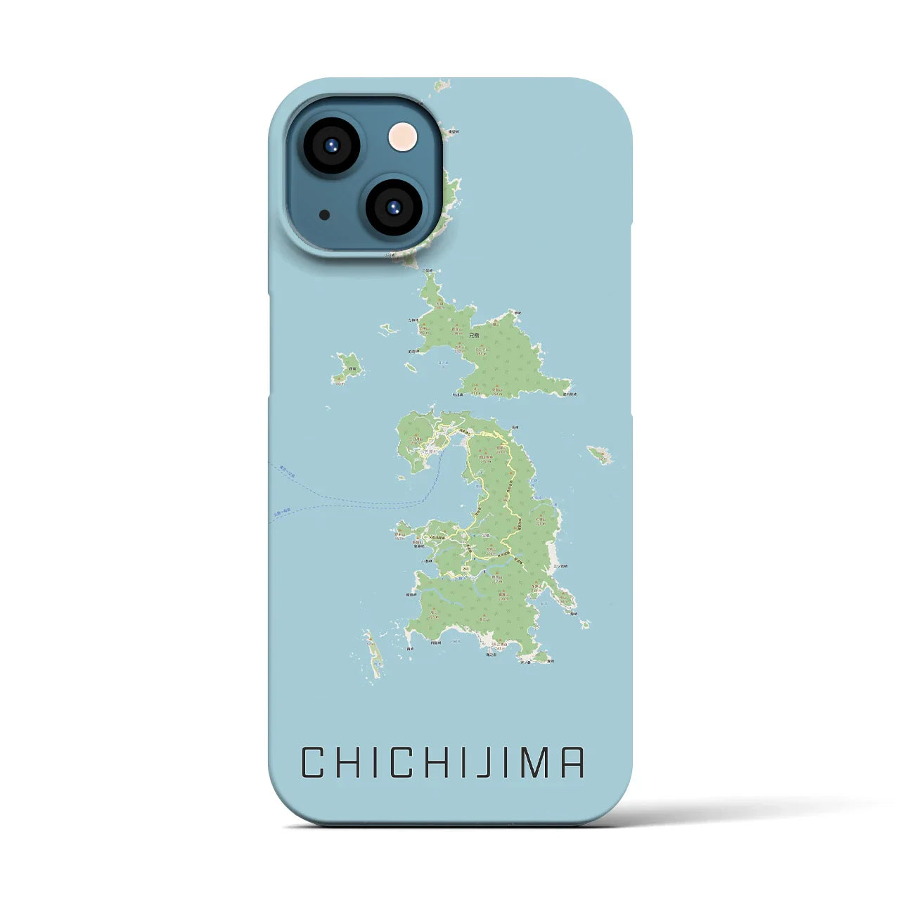 【父島(東京都)】地図柄iPhoneケース(バックカバータイプ)