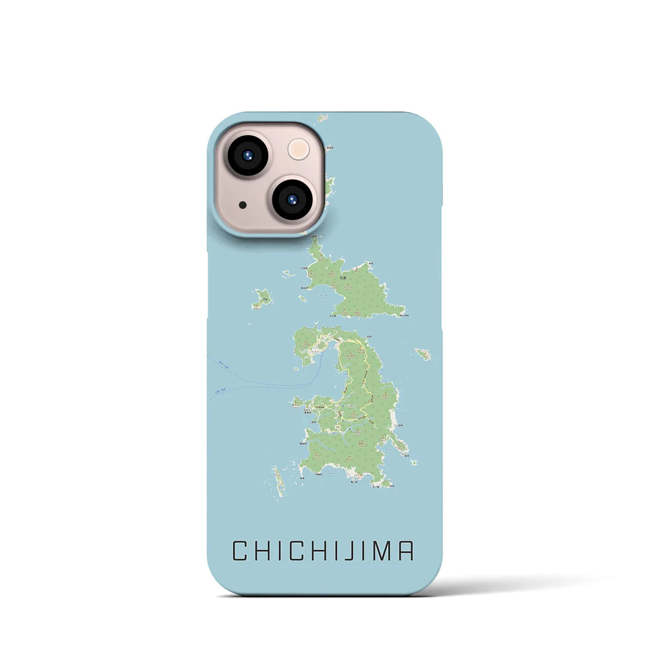 【父島(東京都)】地図柄iPhoneケース(バックカバータイプ)