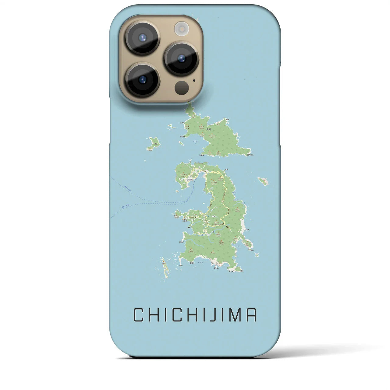 【父島(東京都)】地図柄iPhoneケース(バックカバータイプ)