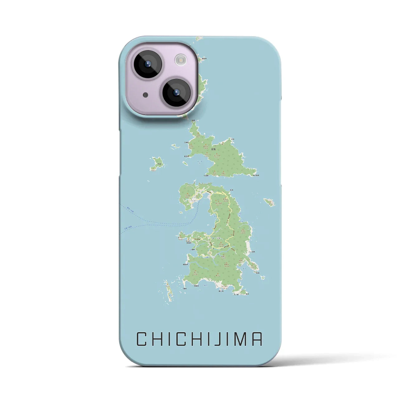 【父島(東京都)】地図柄iPhoneケース(バックカバータイプ)