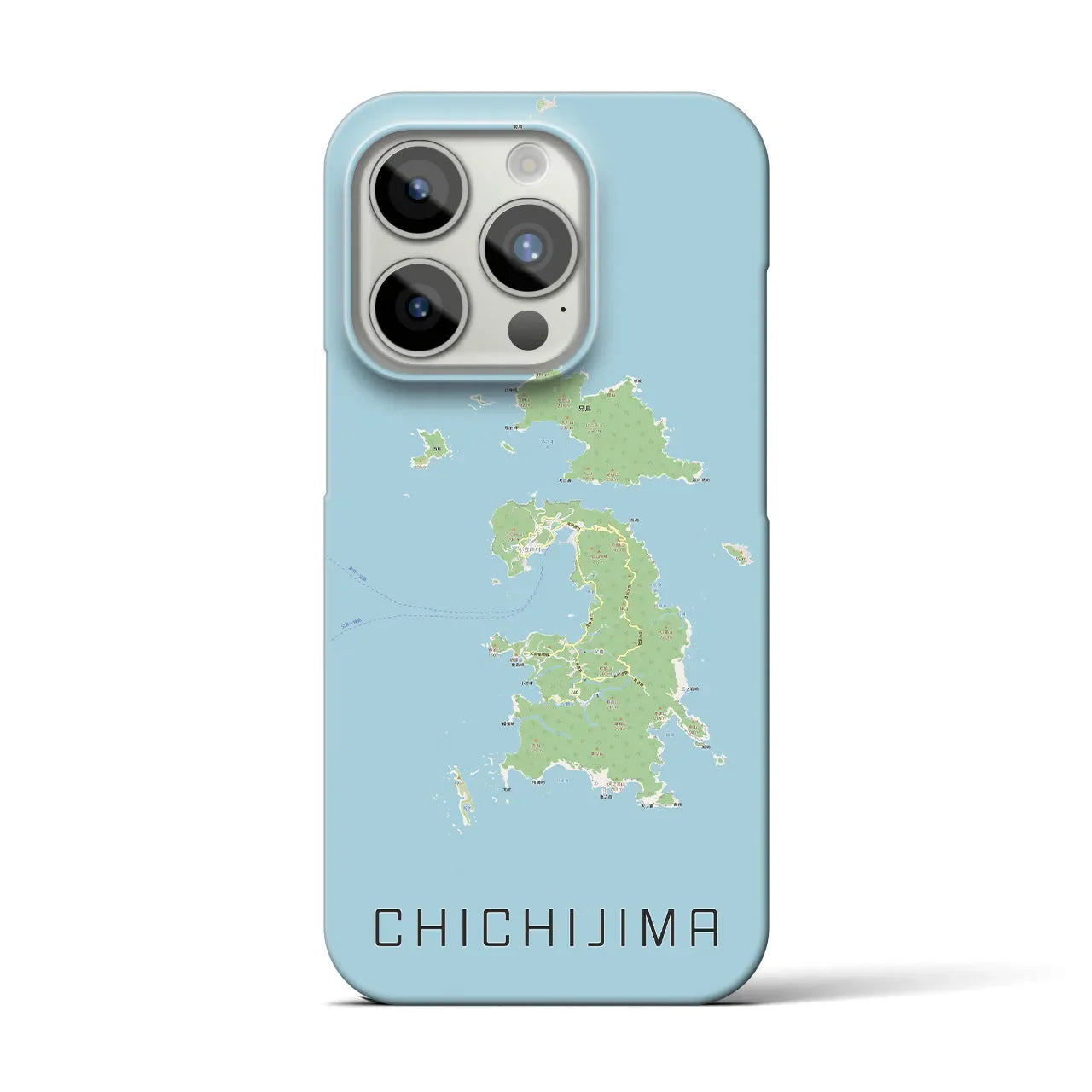 【父島(東京都)】地図柄iPhoneケース(バックカバータイプ)