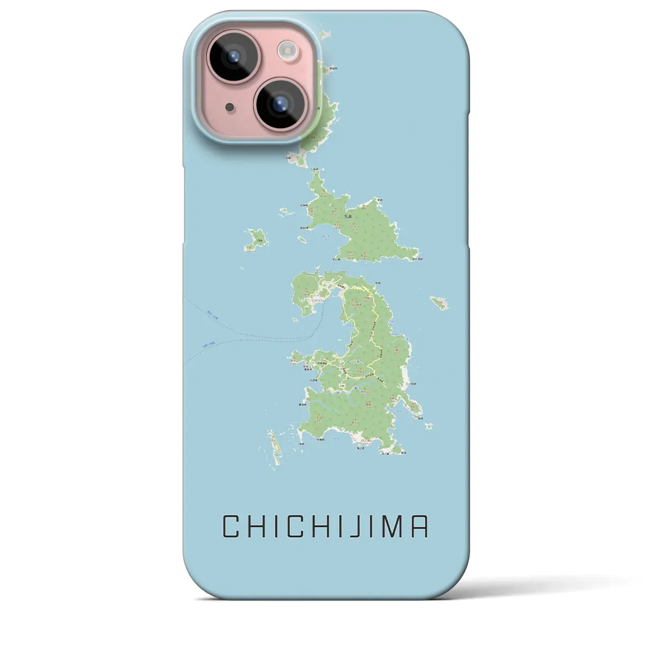【父島(東京都)】地図柄iPhoneケース(バックカバータイプ)