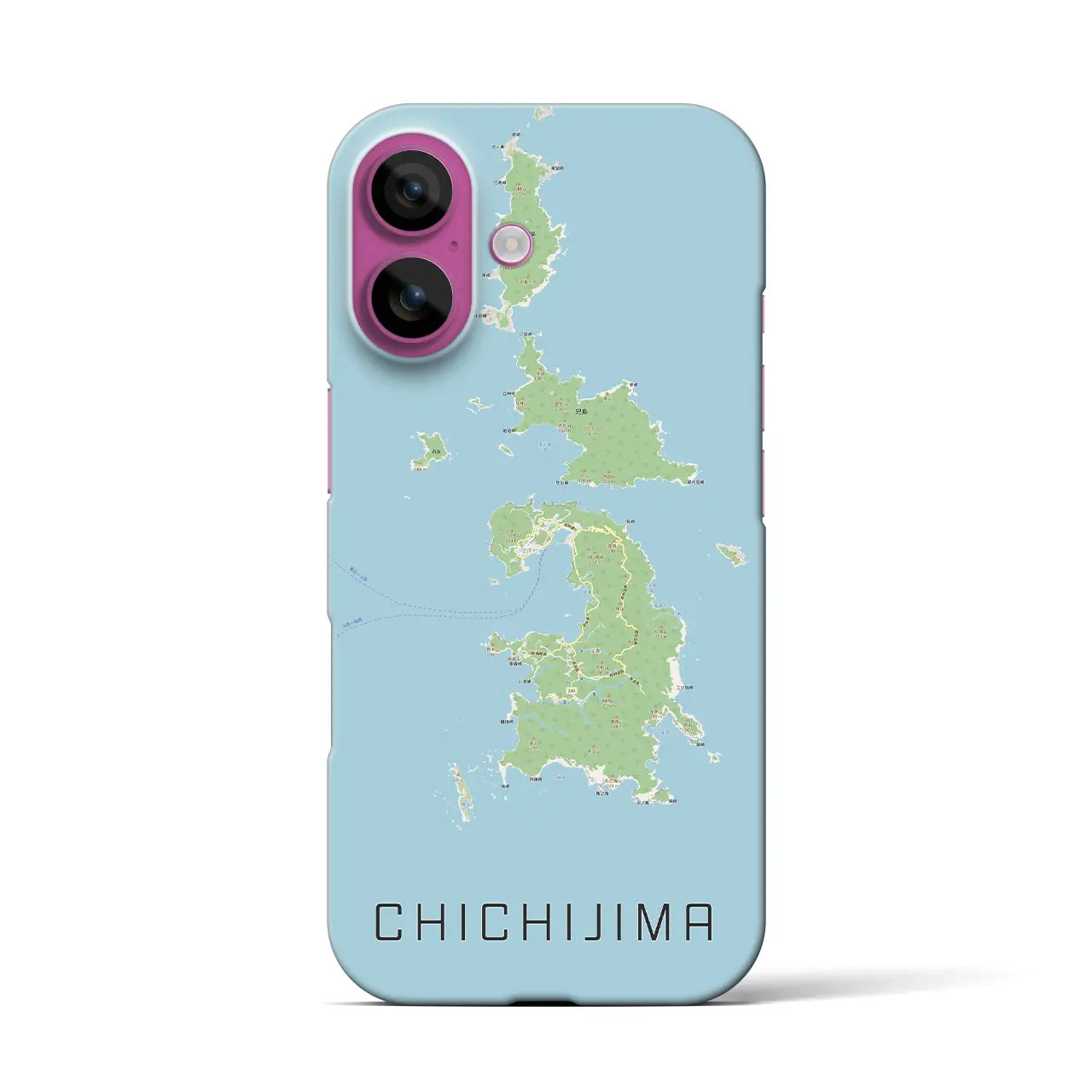 【父島(東京都)】地図柄iPhoneケース(バックカバータイプ)