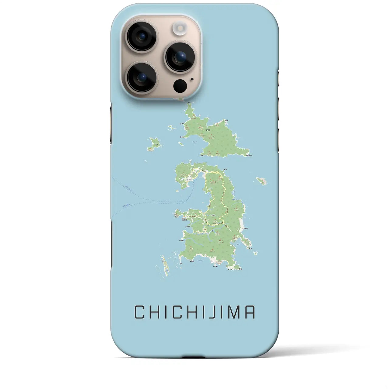 【父島(東京都)】地図柄iPhoneケース(バックカバータイプ)