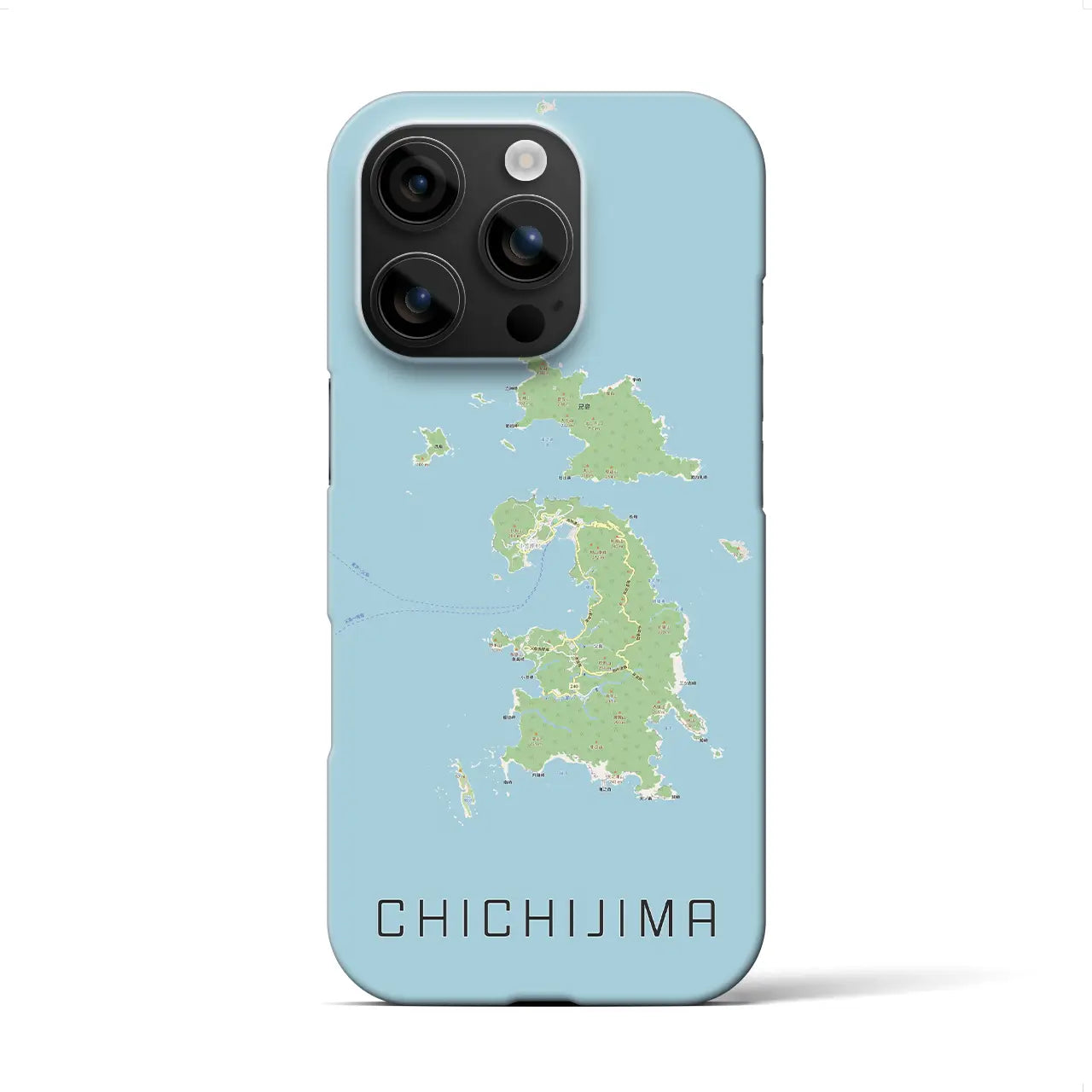 【父島(東京都)】地図柄iPhoneケース(バックカバータイプ)