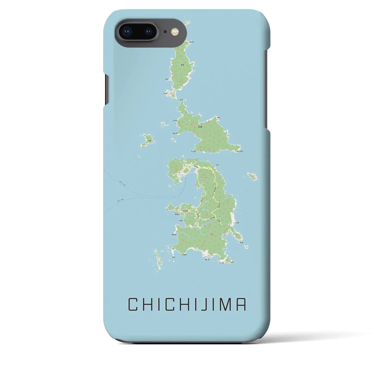 【父島(東京都)】地図柄iPhoneケース(バックカバータイプ)