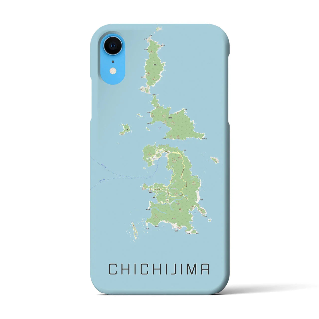 【父島(東京都)】地図柄iPhoneケース(バックカバータイプ)