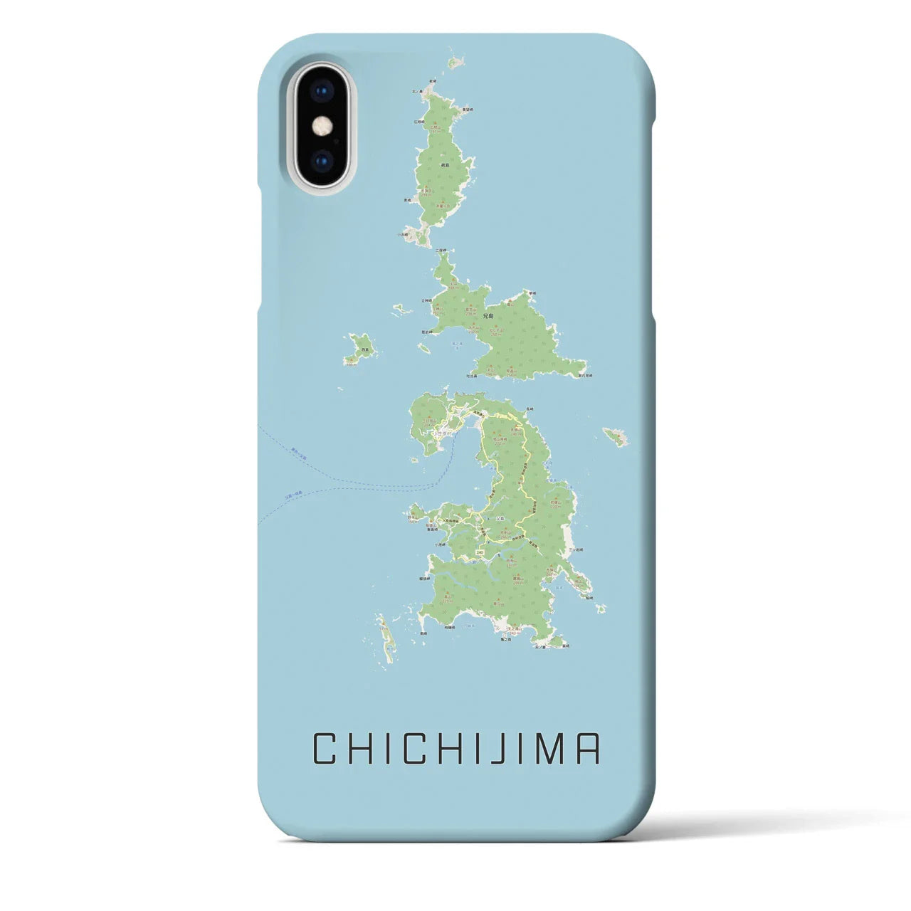 【父島(東京都)】地図柄iPhoneケース(バックカバータイプ)