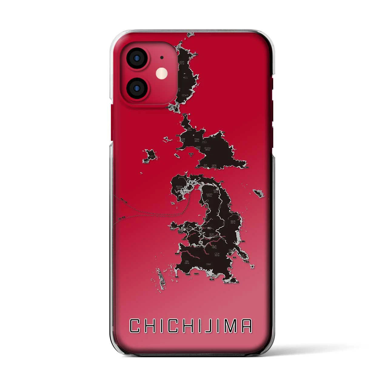 【父島(東京都)】地図柄iPhoneケース(クリアタイプ)