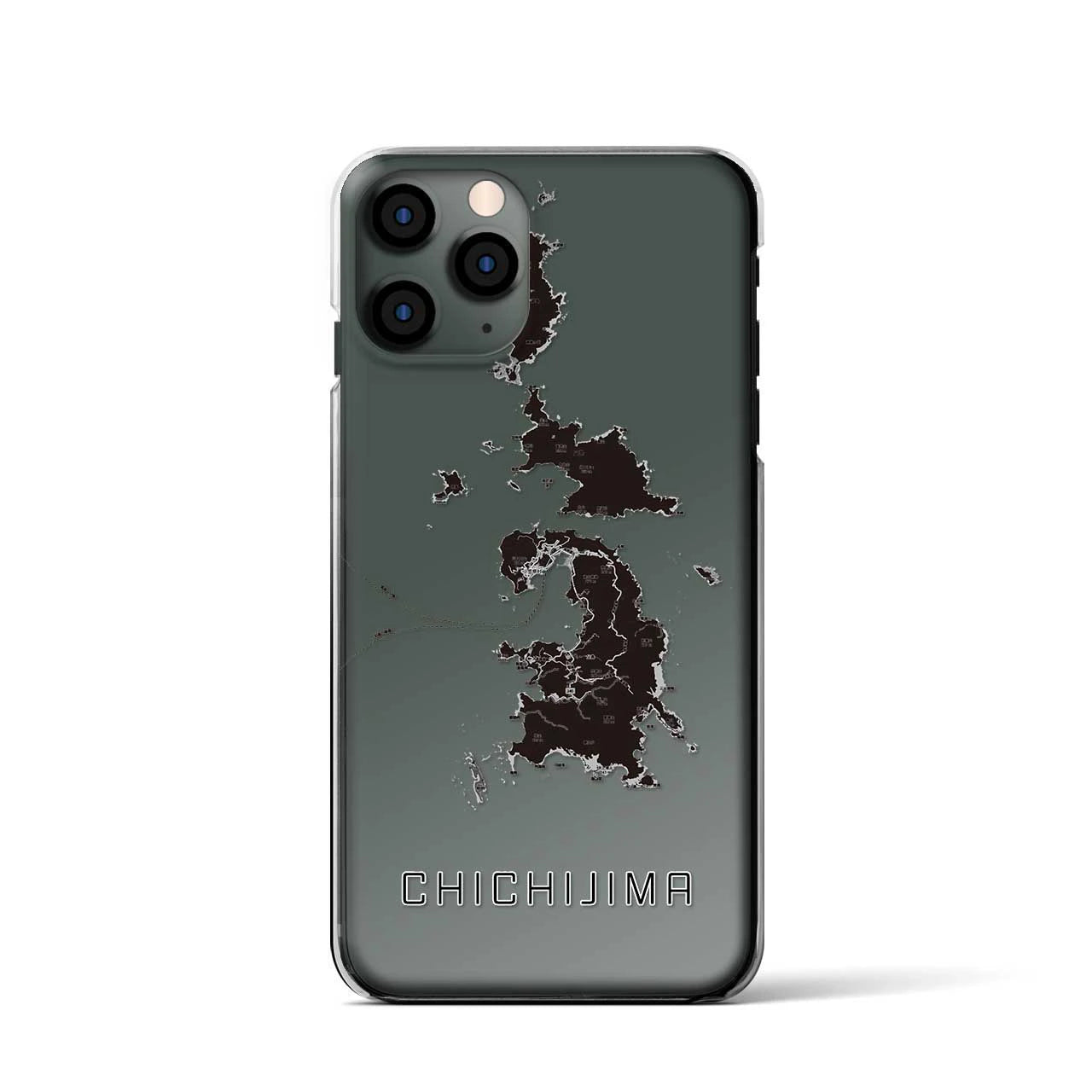 【父島(東京都)】地図柄iPhoneケース(クリアタイプ)
