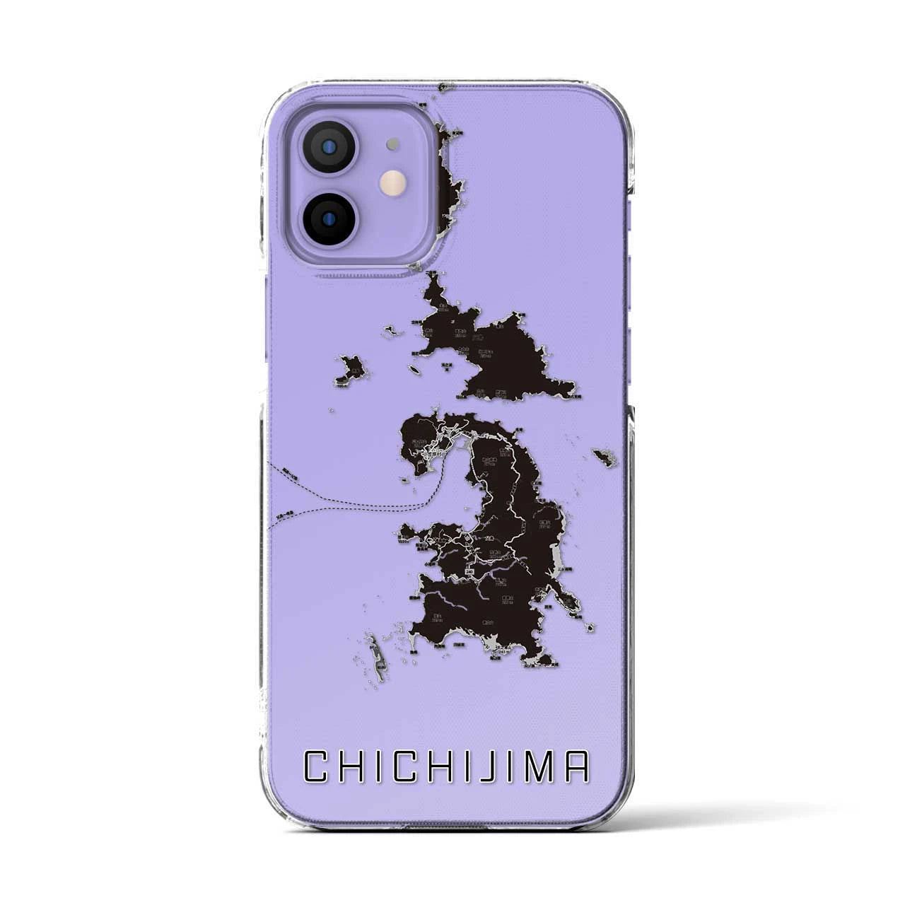 【父島(東京都)】地図柄iPhoneケース(クリアタイプ)