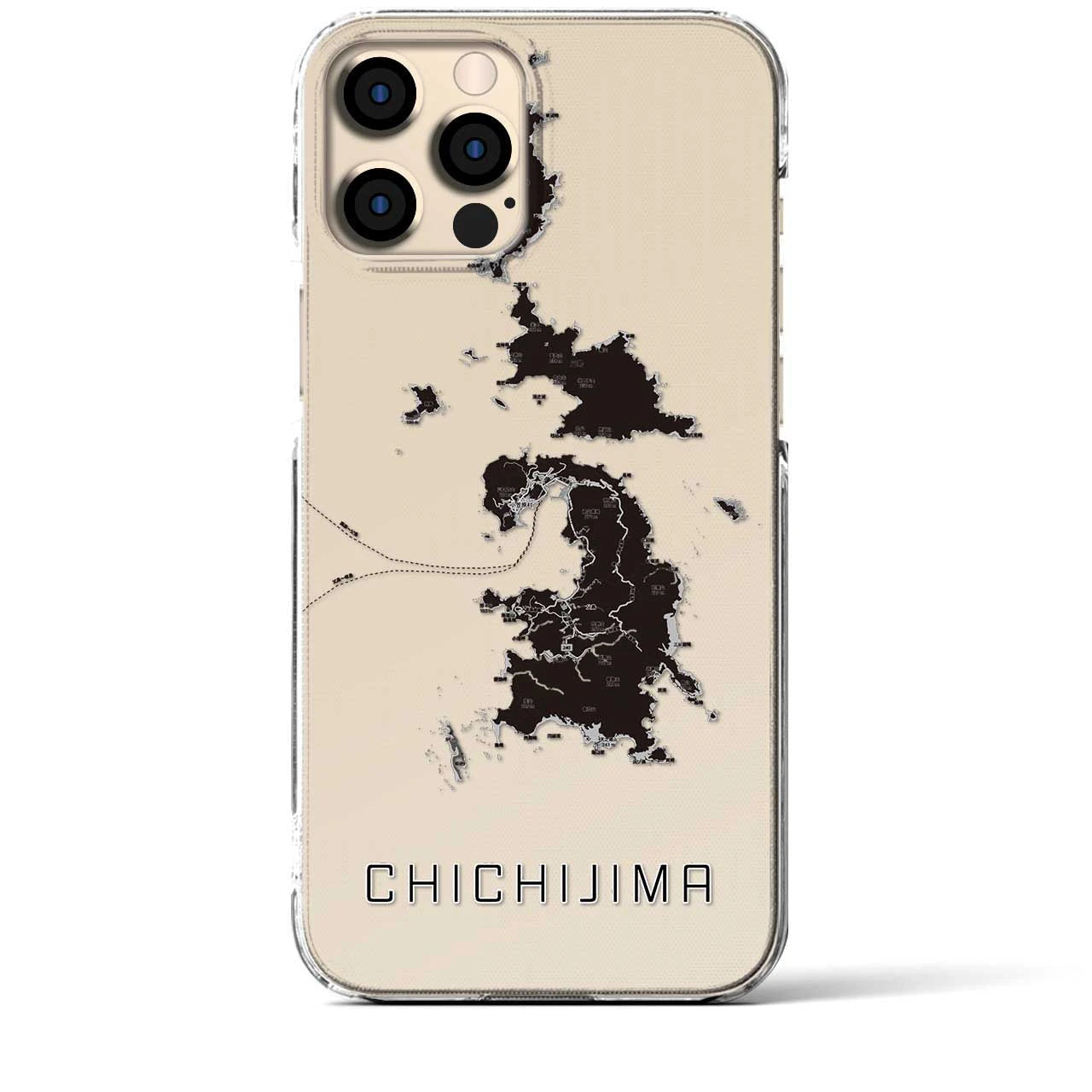 【父島(東京都)】地図柄iPhoneケース(クリアタイプ)