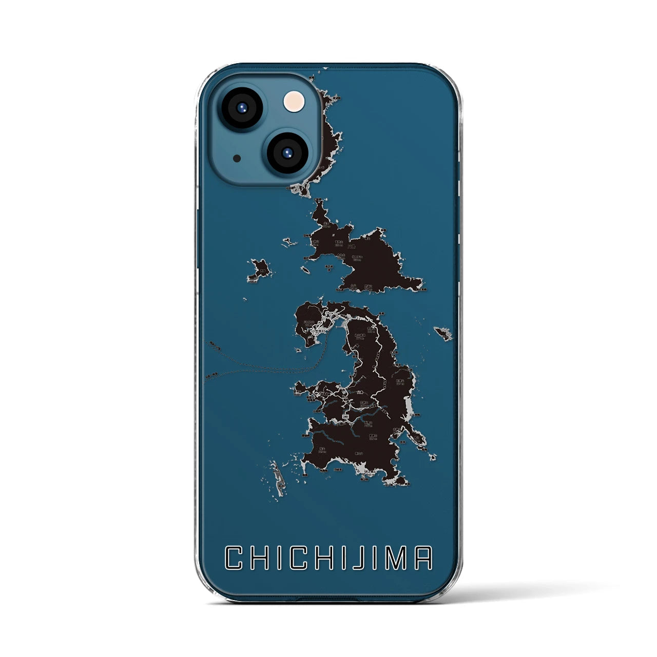 【父島(東京都)】地図柄iPhoneケース(クリアタイプ)