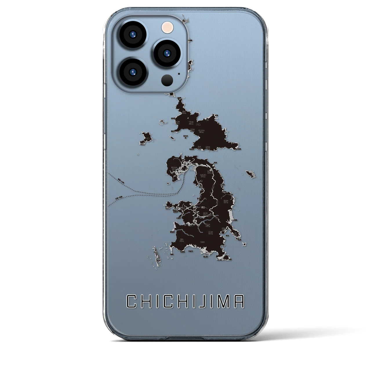 【父島(東京都)】地図柄iPhoneケース(クリアタイプ)