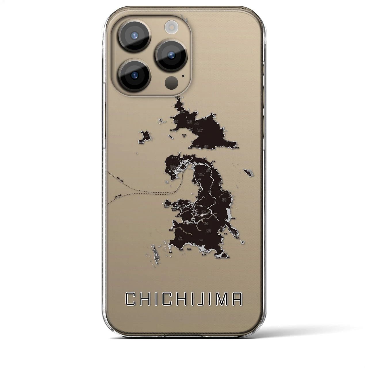 【父島(東京都)】地図柄iPhoneケース(クリアタイプ)