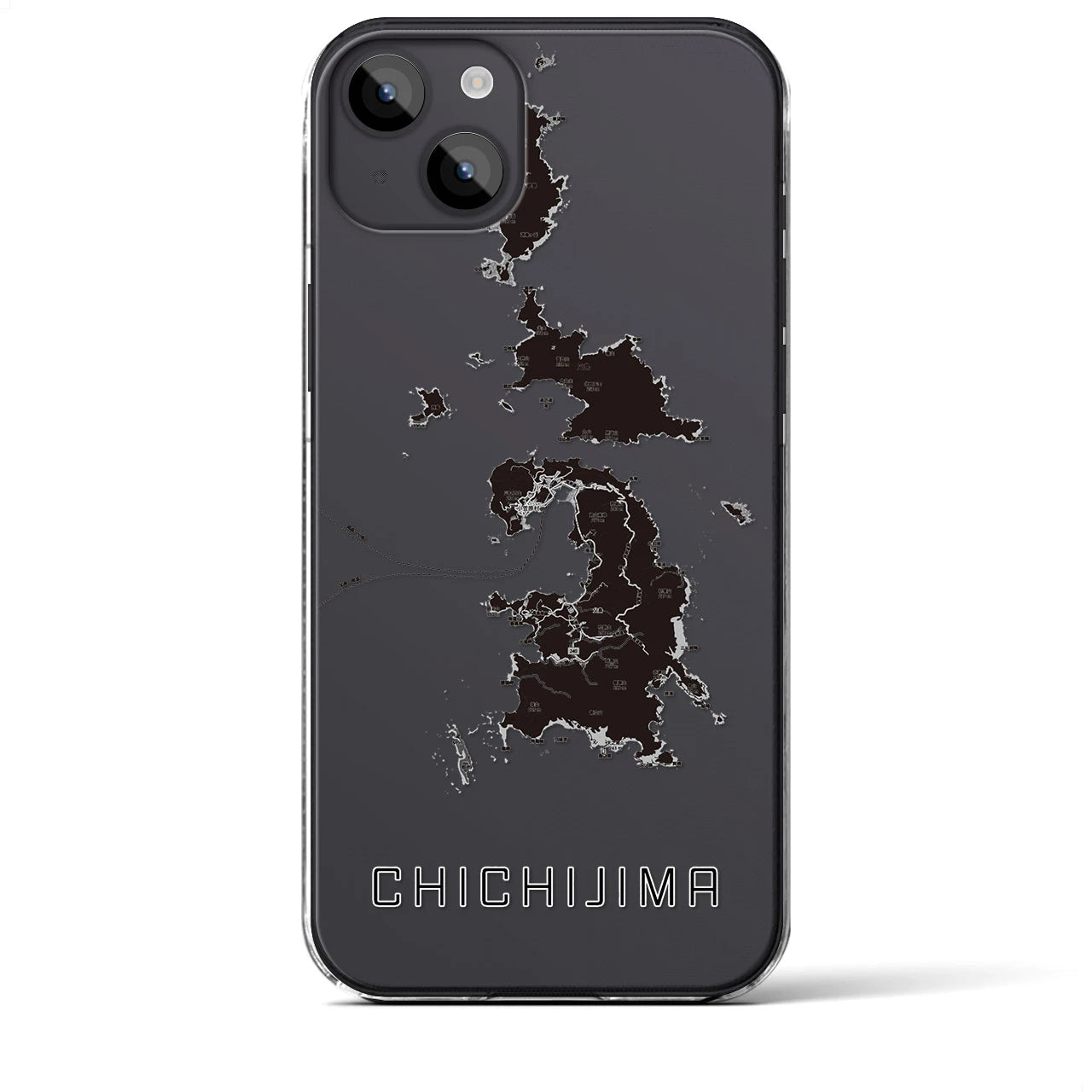 【父島(東京都)】地図柄iPhoneケース(クリアタイプ)