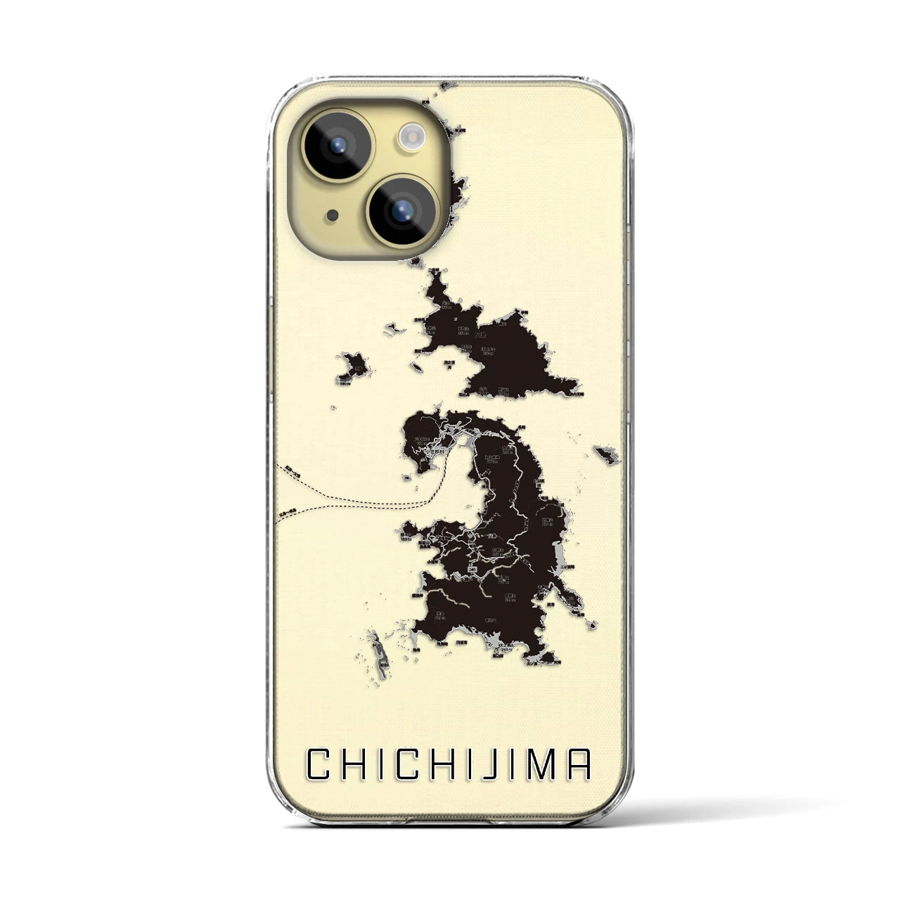 【父島(東京都)】地図柄iPhoneケース(クリアタイプ)