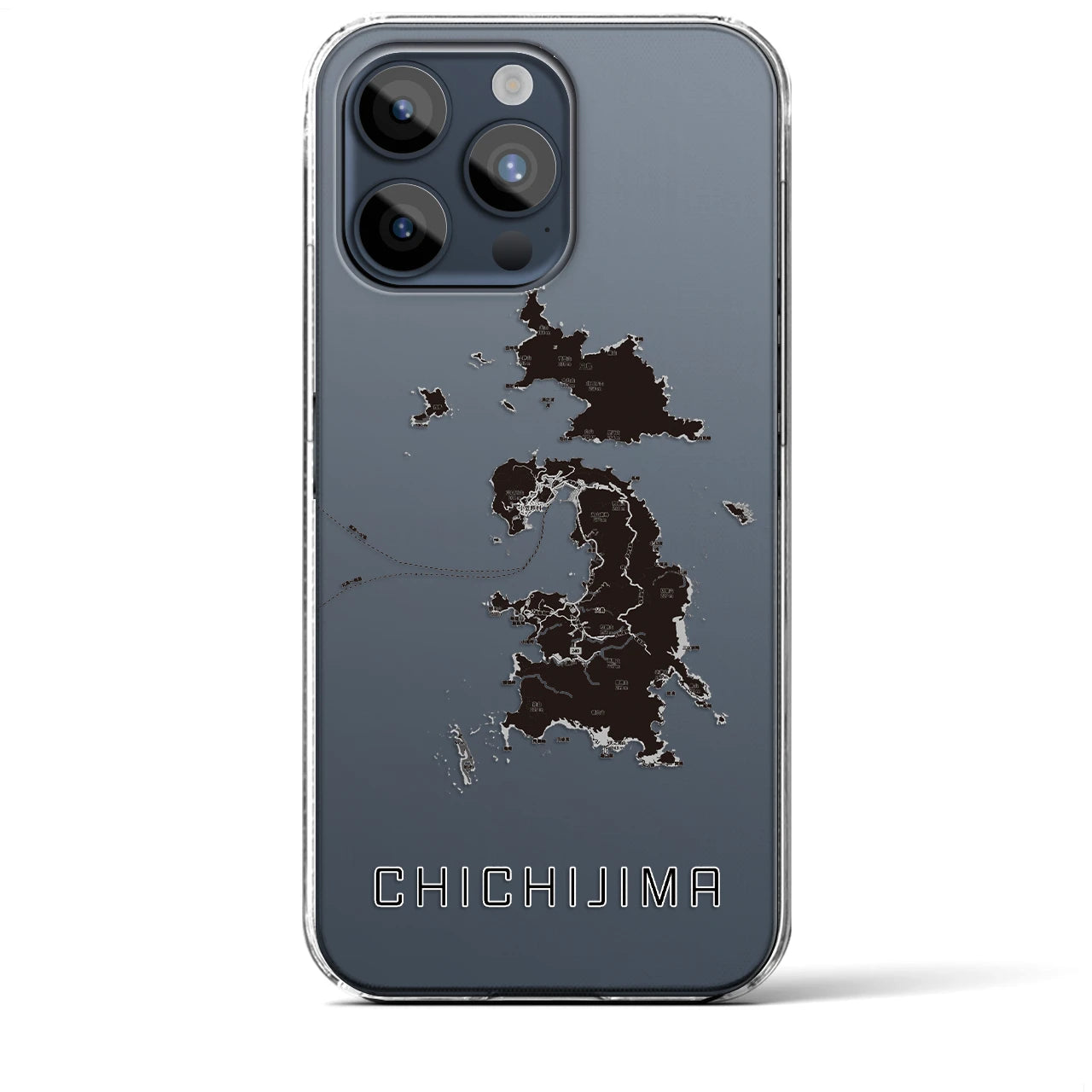 【父島(東京都)】地図柄iPhoneケース(クリアタイプ)