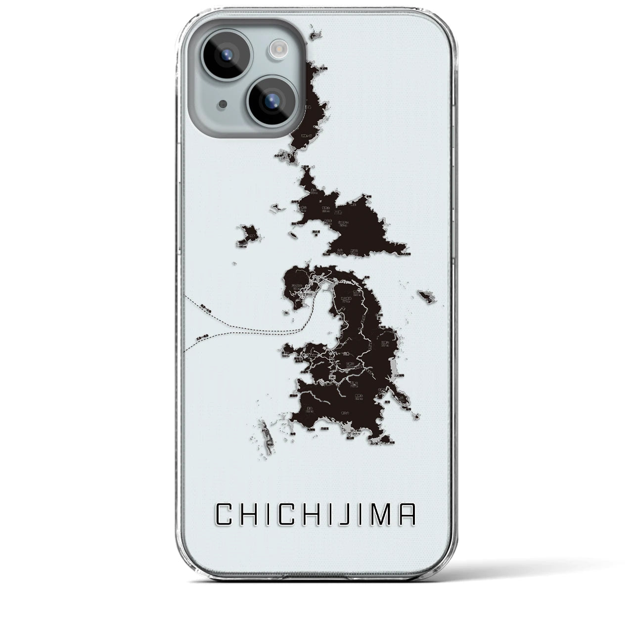 【父島(東京都)】地図柄iPhoneケース(クリアタイプ)