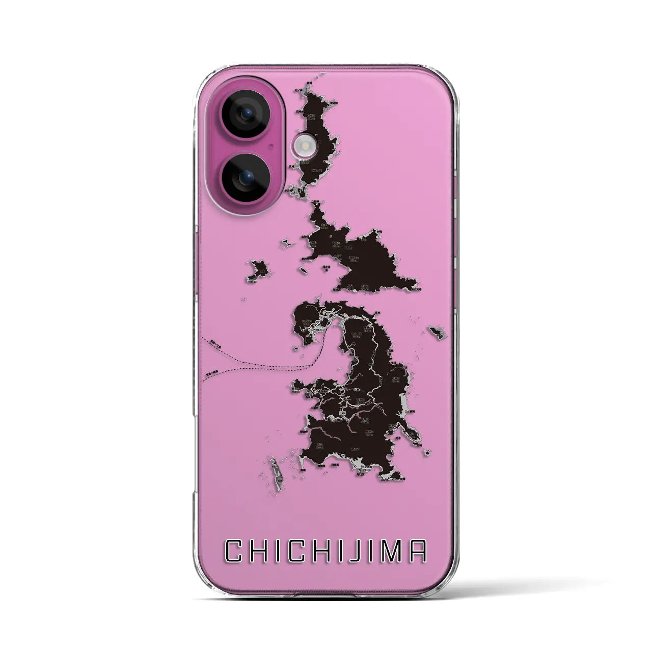 【父島(東京都)】地図柄iPhoneケース(クリアタイプ)